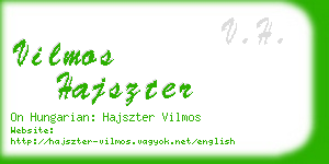 vilmos hajszter business card